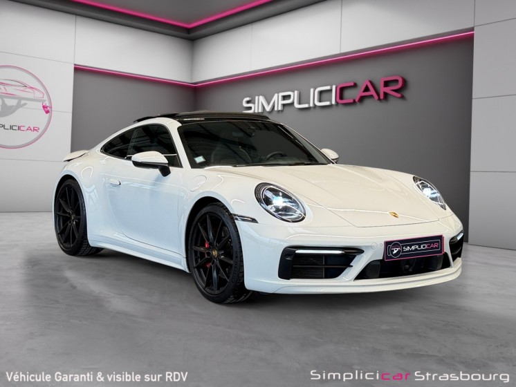 Porsche 911 carrera coupe 992 4s 450 pdk pack sport design - lift - pdls  - toit ouvrant - echap sport - roues ar...