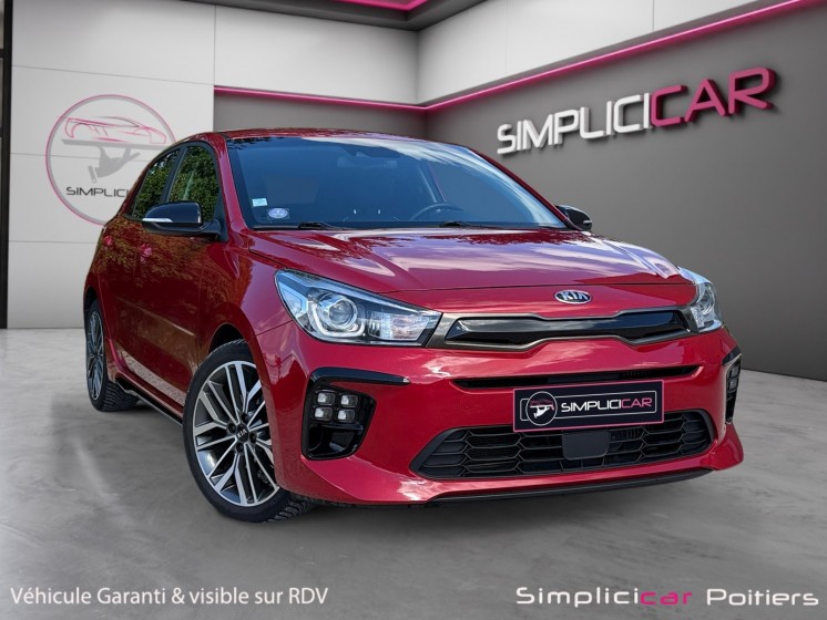 Kia rio 1.0l t-gdi 120 ch isg gt line premium carplay entretien complet caméra garantie 12 mois occasion simplicicar...