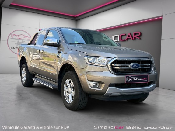 Ford ranger super cabine 2.0 ecoblue tva recuperable 213ch bv10 limited sièges chauffants bluetooth garantie 12 mois...