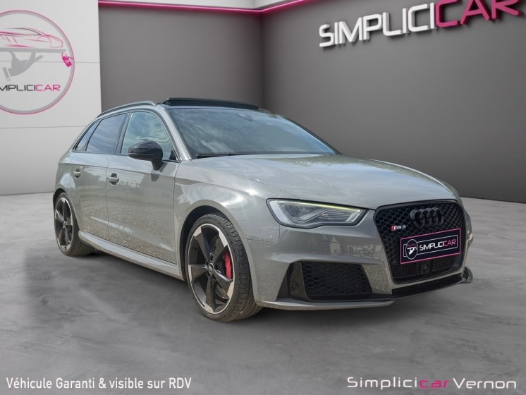 Audi rs 3 sportback garantie 12 mois toit ouvrant pack carbon occasion simplicicar vernon simplicicar simplicibike france
