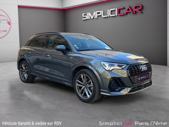 Audi q3 35 1.5 tfsi  s line car play camera de recul virtual cockpit garantie 12 mois occasion paris 17ème (75)(porte...
