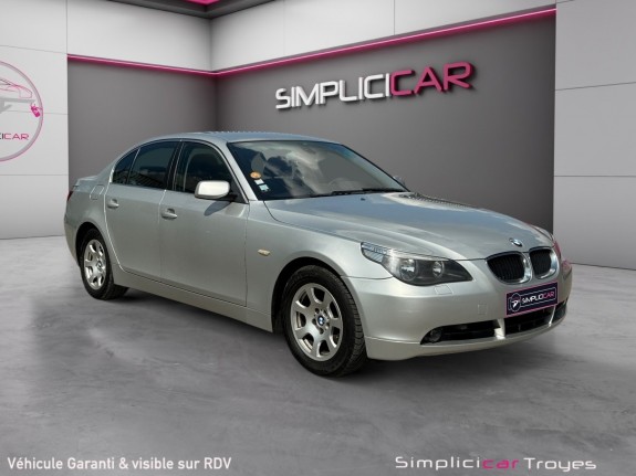 Bmw serie 5 e60 525i pack luxe premiere main suivi complet garantie 12 mois occasion barberey simplicicar simplicibike france
