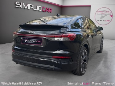 Audi q4 e-tron sportback 40 204 ch 82 kwh s line occasion paris 17ème (75)(porte maillot) simplicicar simplicibike france