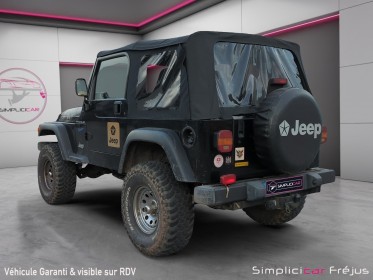 Jeep jeep wrangler 2.5i sport attelage garantie 12 mois occasion simplicicar frejus  simplicicar simplicibike france