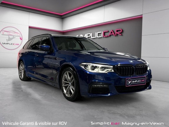 Bmw serie 5 touring g31 520d 190 ch bva8 m sport attelage electrique suspension pilotée arrière carplay phares matrix...