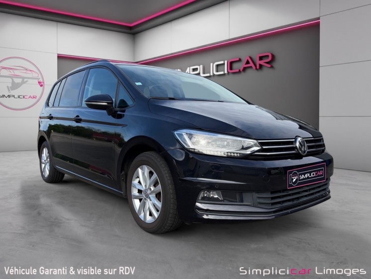 Volkswagen touran 1.6 tdi 115 bmt 7 places confortline apple carplay garantie 12 mois occasion simplicicar limoges ...