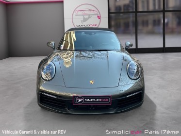 Porsche 911 carrera cabriolet 992 4 cabriolet 3.0i 385 pdk vert aventurine toutes options garantie occasion paris 17ème...