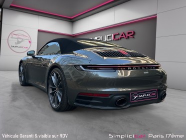 Porsche 911 carrera cabriolet 992 4 cabriolet 3.0i 385 pdk vert aventurine toutes options garantie occasion paris 17ème...