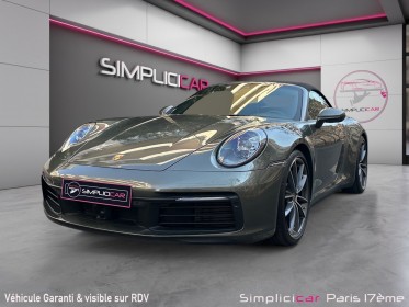 Porsche 911 carrera cabriolet 992 4 cabriolet 3.0i 385 pdk vert aventurine toutes options garantie occasion paris 17ème...