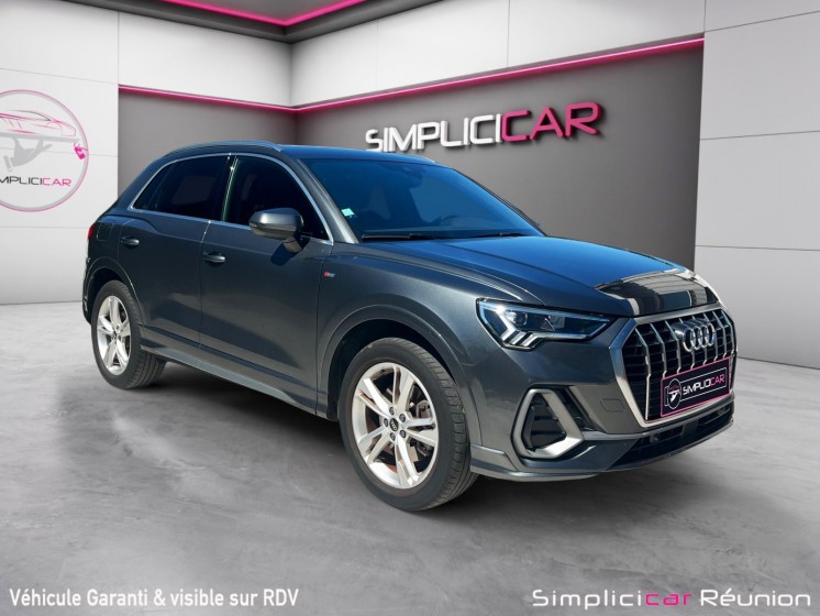 Audi q3 q3 45 tfsie 245 ch s tronic 6 s line - caméra de recul - gps - pack led occasion réunion ville st pierre...
