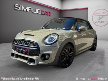 Mini cooper s cabriolet 2.0 192 cv pack jcw occasion  simplicicar nice - pfvauto simplicicar simplicibike france