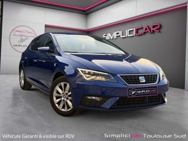 Seat leon 1.0 tsi 110 bvm6 style radar avant arrière bluetooth garantie 12 mois occasion simplicicar toulouse sud...