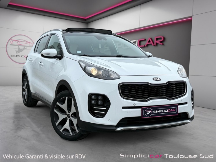 Kia sportage 2.0 crdi 136 isg 4x2 gt line caméra de recul toit ouvrant garantie 12 mois occasion simplicicar toulouse sud...