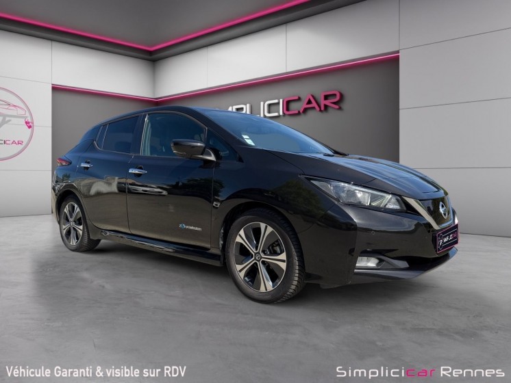 Nissan leaf 2019.5 electrique 40kwh n-connecta batterie neuve 0km camera de recul 360 carplay occasion simplicicar rennes...