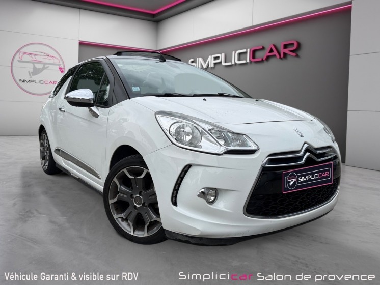 Citroen ds3 cabriolet e-hdi 90 sport chic - full entretien - radar ar - régulateur - bluetooth - roue de secours - garantie...