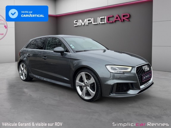Audi rs3 sportback 2.5 tfsi 400 s tronic 7 quattro origine france radar av/ar sièges chauffants sièges diamants keyless......