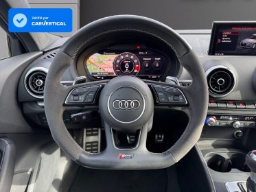 Audi rs3 sportback 2.5 tfsi 400 s tronic 7 quattro origine france radar av/ar sièges chauffants sièges diamants keyless......