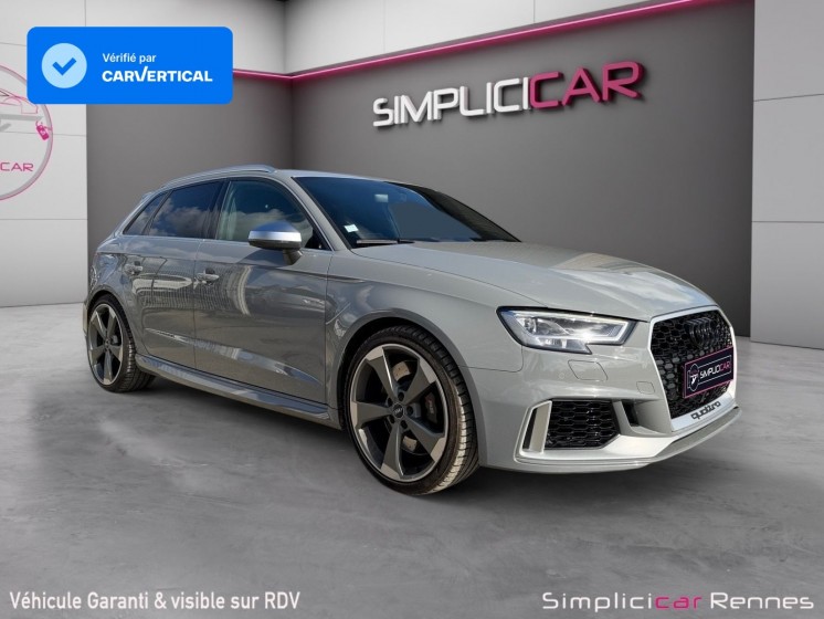 Audi rs3 sportback 2.5 tfsi 400 s tronic 7 quattro/daza  sièges diamants camera de recul sièges chauffants bang/olufsen......