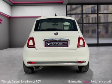 Fiat 500 serie 6 euro 6d 1.2 69 ch eco pack lounge toit panoramique carplay garantie 12 mois occasion montreuil (porte de...