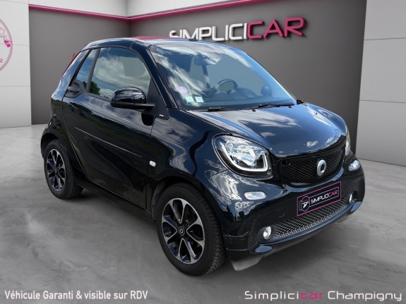 Smart fortwo cabrio 1.0 71 ch ba6 prime-capote rouge -accoudoir-sieges en cuir chauffant-climatisation occasion...