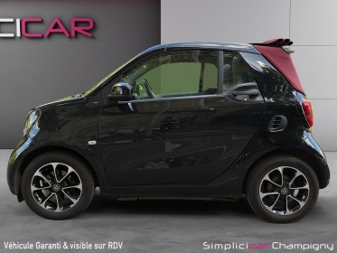 Smart fortwo cabrio 1.0 71 ch ba6 prime-capote rouge -accoudoir-sieges en cuir chauffant-climatisation occasion...
