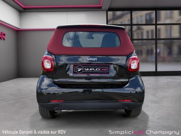 Smart fortwo cabrio 1.0 71 ch ba6 prime-capote rouge -accoudoir-sieges en cuir chauffant-climatisation occasion...