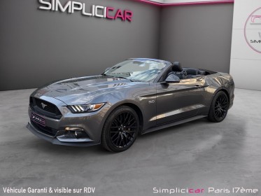 Ford mustang convertible v8 5.0 421 gt garantie 12 mois siege chauffant et ventilé caméra de recul occasion paris 17ème...