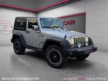 Jeep wrangler 2.8 crd 177 sport garantie 12 mois occasion paris 17ème (75)(porte maillot) simplicicar simplicibike france