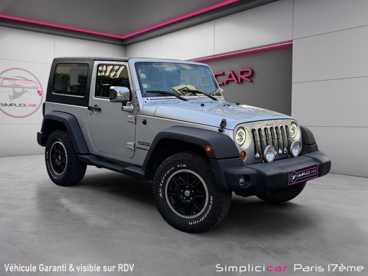 Jeep wrangler 2.8 crd 177 sport garantie 12 mois occasion paris 17ème (75)(porte maillot) simplicicar simplicibike france