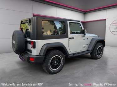 Jeep wrangler 2.8 crd 177 sport garantie 12 mois occasion paris 17ème (75)(porte maillot) simplicicar simplicibike france