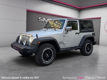 Jeep wrangler 2.8 crd 177 sport garantie 12 mois occasion paris 17ème (75)(porte maillot) simplicicar simplicibike france