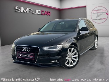 Audi a4 avant 2.0 tdi 177 s line multitronic a - interieur cuir - sieges et coffre electriques occasion simplicicar lagny ...
