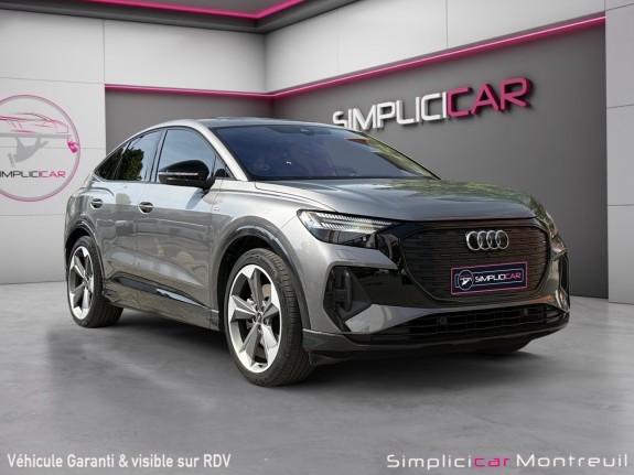 Audi q4 e-tron sportback 50 quattro 299 ch 82 kw s line sièges chauffant attelage garantie 12 mois occasion montreuil (porte...