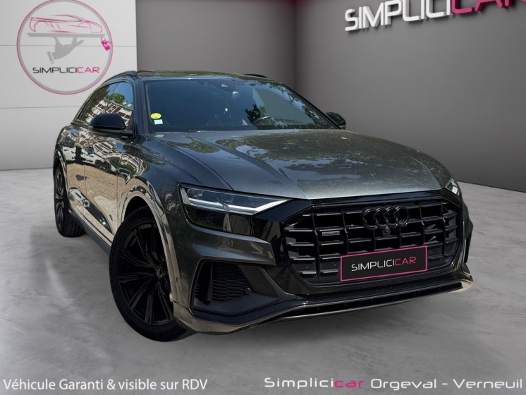 Audi q8 50tdi 286ch tiptronic 8 quattro s line / full entretien audi / pack black / toit ouvrant / pack ambiance occasion...