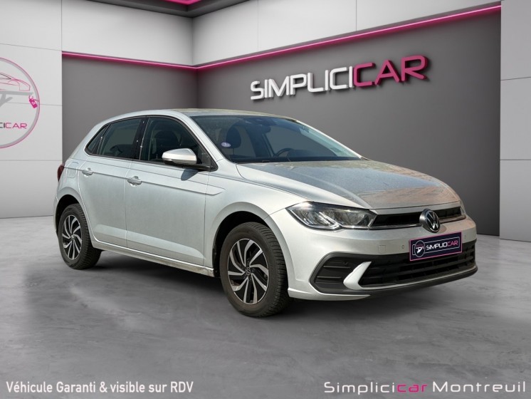 Volkswagen polo 1.0 tsi 95 ss bvm5 life virtual cockpit carplay suivi complet garantie 12 mois occasion montreuil (porte de...