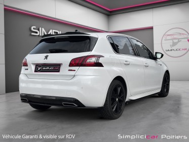 Peugeot 308 gt line 130ch carplay camera de recul palettes au volant garantie 12 mois occasion simplicicar poitiers...