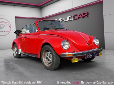 Volkswagen coccinelle cabriolet 1302 1.6 50cv karmann garantie 12 mois occasion simplicicar brive la gaillarde  simplicicar...