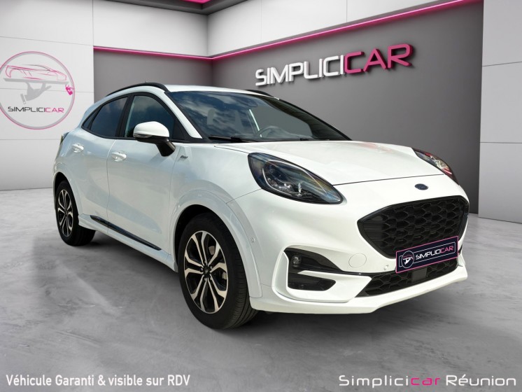 Ford puma 1.0 ecoboost 125 ch ss bvm6 st-line design 2 - virtual cockpit - carplay - caméra recul occasion réunion ville st...