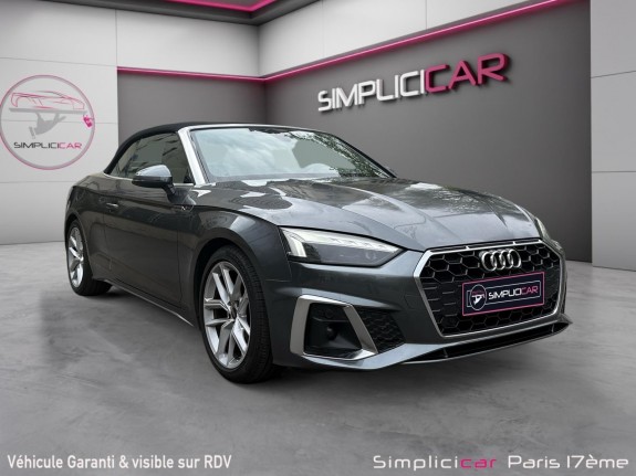 Audi a5 cabriolet 35 tdi 163 s tronic 7 s line/entretien a jour/apple carplay/ wireless/sieges chauffants/matrix...
