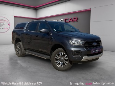 Ford ranger double cabine 2.0 ecoblue 213 bv10 wildtrak hardtop attelage cuir chauffant garantie 12 mois occasion simplicicar...