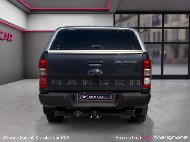 Ford ranger double cabine 2.0 ecoblue 213 bv10 wildtrak hardtop attelage cuir chauffant garantie 12 mois occasion simplicicar...