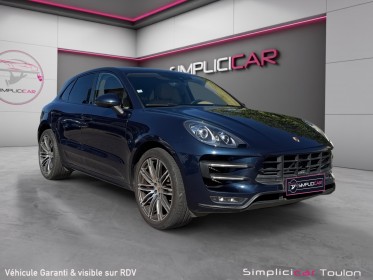 Porsche macan turbo 3.6 v6 400cv pdk - suivi entretien - pack carbone intérieur - bose - sièges chauffants - garantie...