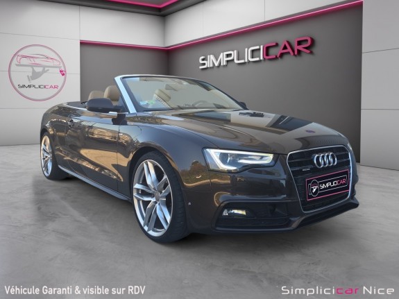 Audi a5 cabriolet v6 3.0 tdi 245 s tronic 7 quattro s line / suivi audi occasion  simplicicar nice - pfvauto simplicicar...