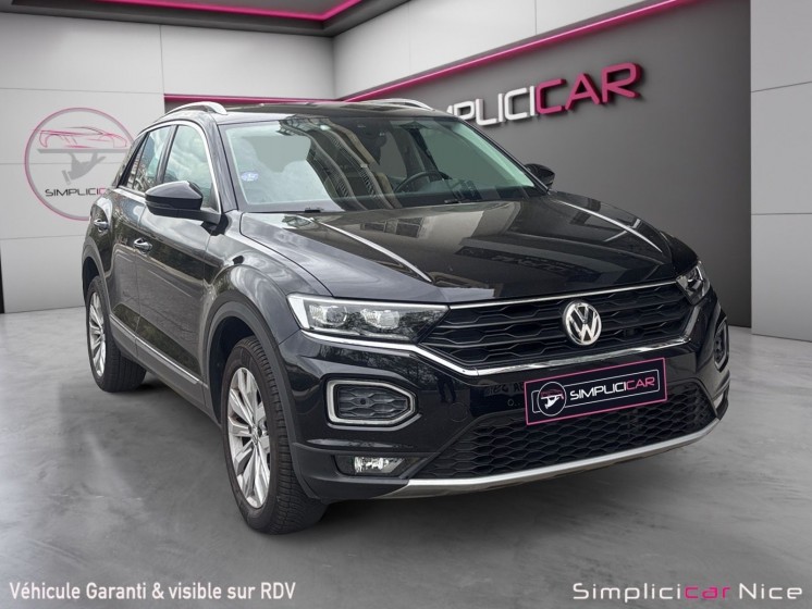 Volkswagen t-roc 1.5 tsi 150 dsg7 carat/ camera /radar/ suivi full /2 eme mains/garantie 12 mois occasion  simplicicar nice -...
