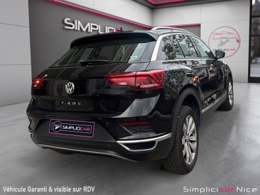 Volkswagen t-roc 1.5 tsi 150 dsg7 carat/ camera /radar/ suivi full /2 eme mains/garantie 12 mois occasion  simplicicar nice -...