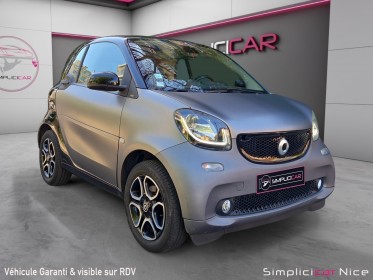 Smart fortwo coupe 1.0l 71 ch bva6 prime - camera - toit pano - sieges chauffants occasion  simplicicar nice - pfvauto...