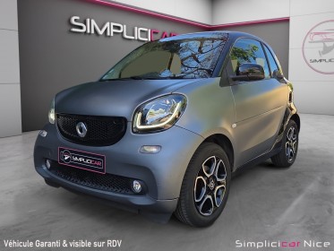 Smart fortwo coupe 1.0l 71 ch bva6 prime - camera - toit pano - sieges chauffants occasion  simplicicar nice - pfvauto...