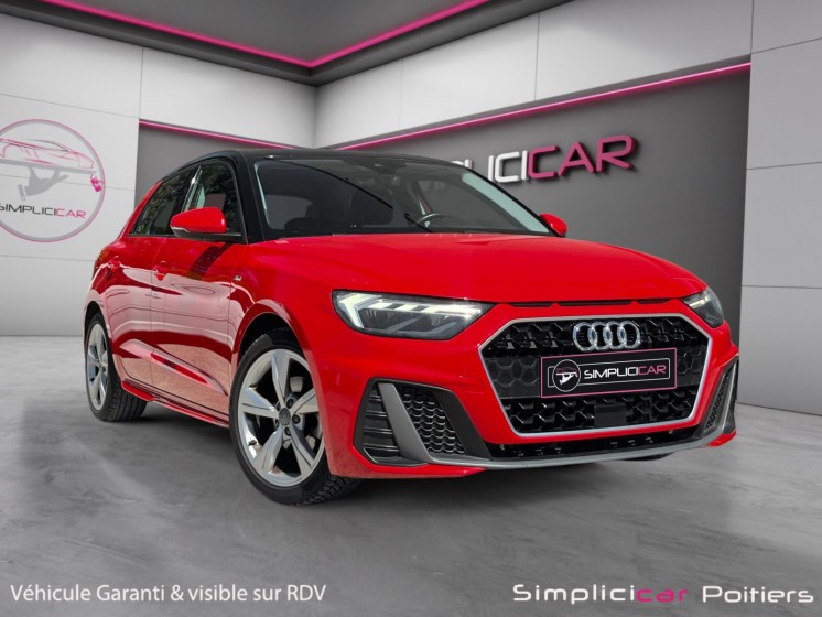 Audi a1 sportback 30 tfsi 116 ch s line carplay radar de recul garantie 12 mois occasion simplicicar poitiers simplicicar...