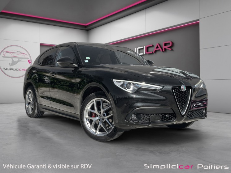 Alfa romeo stelvio my19 2.2 210 ch q4 at8 turismo toit ouvrant cameral de recul garantie 12 mois occasion simplicicar...