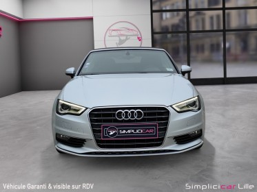 Audi a3 cabriolet 1.8 tfsi 180 ambition luxe s tronic 7 cuir et capote marron /garantie 12 mois jantes et bouclier ar......